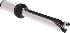 Allied Machine and Engineering - Series 11, 11 to 11.99mm Diam, 5/8" Diam Straight Shank with Flange, Straight Flute Spade Drill - 3-19/64" Max Depth, 6.331" OAL, Standard Length, Through Coolant - Apex Tool & Supply