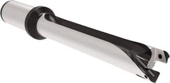 Allied Machine and Engineering - Series 22, 22 to 23.99mm Diam, 1" Diam Straight Shank with Flange, Straight Flute Spade Drill - 9-7/16" Max Depth, 13-5/32" OAL, Long Length, Through Coolant - Apex Tool & Supply