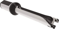 Allied Machine and Engineering - Series 18, 18 to 19.99mm Diam, 25mm Diam Straight Shank with Flange, Straight Flute Spade Drill - 199.9mm Max Depth, 292.7mm OAL, Long Length, Through Coolant - Apex Tool & Supply
