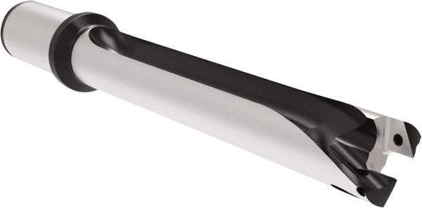 Allied Machine and Engineering - Series 29, 29 to 31.99mm Diam, 32mm Diam Straight Shank with Flange, Straight Flute Spade Drill - 223.9mm Max Depth, 327.6mm OAL, Standard Length, Through Coolant - Apex Tool & Supply