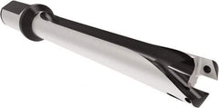 Allied Machine and Engineering - Series 26, 26 to 28.99mm Diam, 1-1/4" Diam Straight Shank with Flange, Straight Flute Spade Drill - 7-63/64" Max Depth, 9.544" Body Length, 12" OAL, Standard Length, Through Coolant - Apex Tool & Supply