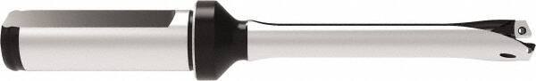 Allied Machine and Engineering - Series 11, 11 to 11.99mm Diam, 16mm Diam Straight Shank with Flange, Straight Flute Spade Drill - 59.9mm Max Depth, 136.4mm OAL, Standard Length, Through Coolant - Apex Tool & Supply