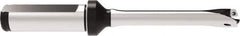 Allied Machine and Engineering - Series 11, 11 to 11.99mm Diam, 16mm Diam Straight Shank with Flange, Straight Flute Spade Drill - 36mm Max Depth, 112.4mm OAL, Standard Length, Through Coolant - Apex Tool & Supply