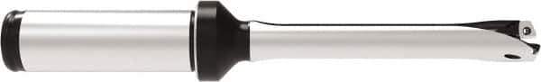 Allied Machine and Engineering - Series 11, 11 to 11.99mm Diam, 5/8" Diam Straight Shank with Flange, Straight Flute Spade Drill - 2-23/64" Max Depth, 5-11/32" OAL, Standard Length, Through Coolant - Apex Tool & Supply