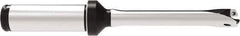 Allied Machine and Engineering - Series 11, 11 to 11.99mm Diam, 5/8" Diam Straight Shank with Flange, Straight Flute Spade Drill - 2-23/64" Max Depth, 5-11/32" OAL, Standard Length, Through Coolant - Apex Tool & Supply