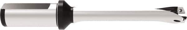 Allied Machine and Engineering - Series 18, 18 to 19.99mm Diam, 1" Diam Straight Shank with Flange, Straight Flute Spade Drill - 3-15/16" Max Depth, 7.665" OAL, Standard Length, Through Coolant - Apex Tool & Supply