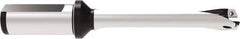 Allied Machine and Engineering - Series 18, 18 to 19.99mm Diam, 1" Diam Straight Shank with Flange, Straight Flute Spade Drill - 2-3/8" Max Depth, 6-3/32" OAL, Standard Length, Through Coolant - Apex Tool & Supply