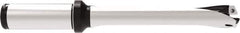 Allied Machine and Engineering - Series 17, 17 to 17.99mm Diam, 3/4" Diam Straight Shank with Flange, Straight Flute Spade Drill - 2-1/8" Max Depth, 5.4516" OAL, Standard Length, Through Coolant - Apex Tool & Supply