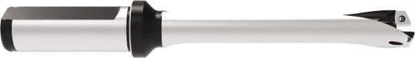 Allied Machine and Engineering - Series 16, 16 to 16.99mm Diam, 20mm Diam Straight Shank with Flange, Straight Flute Spade Drill - 84.9mm Max Depth, 168.2mm OAL, Standard Length, Through Coolant - Apex Tool & Supply