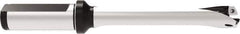 Allied Machine and Engineering - Series 16, 16 to 16.99mm Diam, 20mm Diam Straight Shank with Flange, Straight Flute Spade Drill - 84.9mm Max Depth, 168.2mm OAL, Standard Length, Through Coolant - Apex Tool & Supply