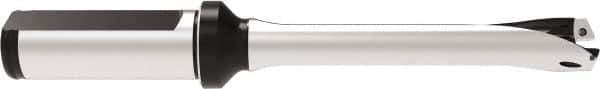 Allied Machine and Engineering - Series 15, 15 to 15.99mm Diam, 20mm Diam Straight Shank with Flange, Straight Flute Spade Drill - 80mm Max Depth, 159.5mm OAL, Standard Length, Through Coolant - Apex Tool & Supply