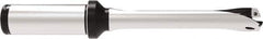 Allied Machine and Engineering - Series 15, 15 to 15.99mm Diam, 20mm Diam Straight Shank with Flange, Straight Flute Spade Drill - 48mm Max Depth, 127.5mm OAL, Standard Length, Through Coolant - Apex Tool & Supply