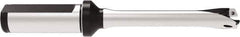 Allied Machine and Engineering - Series 14, 14 to 14.99mm Diam, 20mm Diam Straight Shank with Flange, Straight Flute Spade Drill - 45mm Max Depth, 124.9mm OAL, Standard Length, Through Coolant - Apex Tool & Supply