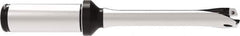 Allied Machine and Engineering - Series 14, 14 to 14.99mm Diam, 20mm Diam Straight Shank with Flange, Straight Flute Spade Drill - 45mm Max Depth, 124.9mm OAL, Standard Length, Through Coolant - Apex Tool & Supply