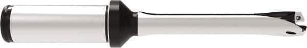 Allied Machine and Engineering - Series 13, 13 to 13.99mm Diam, 20mm Diam Straight Shank with Flange, Straight Flute Spade Drill - 42mm Max Depth, 121.4mm OAL, Standard Length, Through Coolant - Apex Tool & Supply