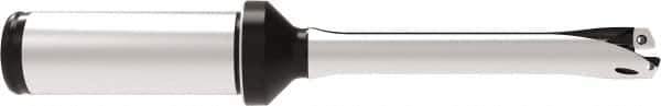 Allied Machine and Engineering - Series 12, 12 to 12.99mm Diam, 20mm Diam Straight Shank with Flange, Straight Flute Spade Drill - 64.9mm Max Depth, 144.7mm OAL, Standard Length, Through Coolant - Apex Tool & Supply