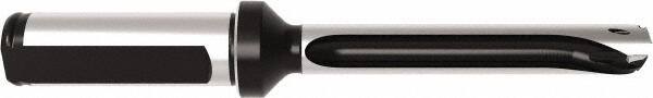 Allied Machine and Engineering - Series 11, 11 to 11.99mm Diam, 5/8" Diam Straight Shank with Flange, Straight Flute Spade Drill - 2-23/64" Max Depth, 5-11/32" OAL, Standard Length, Through Coolant - Apex Tool & Supply