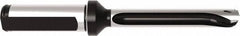 Allied Machine and Engineering - Series 11, 11 to 11.99mm Diam, 5/8" Diam Straight Shank with Flange, Straight Flute Spade Drill - 2-23/64" Max Depth, 5-11/32" OAL, Standard Length, Through Coolant - Apex Tool & Supply