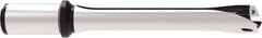 Allied Machine and Engineering - Series 29, 29 to 31.99mm Diam, 32mm Diam Straight Shank with Flange, Straight Flute Spade Drill - 96mm Max Depth, 199.7mm OAL, Standard Length, Through Coolant - Apex Tool & Supply
