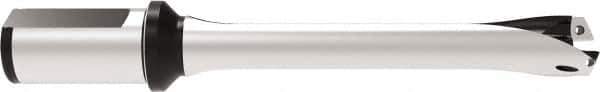 Allied Machine and Engineering - Series 26, 26 to 28.99mm Diam, 32mm Diam Straight Shank with Flange, Straight Flute Spade Drill - 145mm Max Depth, 249.4mm OAL, Standard Length, Through Coolant - Apex Tool & Supply