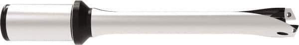 Allied Machine and Engineering - Series 26, 26 to 28.99mm Diam, 1-1/4" Diam Straight Shank with Flange, Straight Flute Spade Drill - 3-27/64" Max Depth, 7.4545" OAL, Standard Length, Through Coolant - Apex Tool & Supply