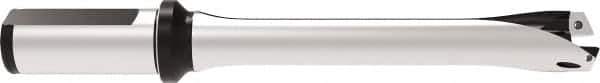 Allied Machine and Engineering - Series 24, 24 to 25.99mm Diam, 1" Diam Straight Shank with Flange, Straight Flute Spade Drill - 5-1/8" Max Depth, 8.9231" OAL, Standard Length, Through Coolant - Apex Tool & Supply