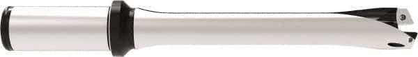 Allied Machine and Engineering - Series 24, 24 to 25.99mm Diam, 1" Diam Straight Shank with Flange, Straight Flute Spade Drill - 5-1/8" Max Depth, 8.9231" OAL, Standard Length, Through Coolant - Apex Tool & Supply