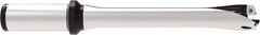 Allied Machine and Engineering - Series 24, 24 to 25.99mm Diam, 1" Diam Straight Shank with Flange, Straight Flute Spade Drill - 5-1/8" Max Depth, 8.9231" OAL, Standard Length, Through Coolant - Apex Tool & Supply