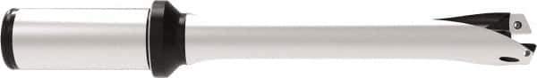 Allied Machine and Engineering - Series 22, 22 to 23.99mm Diam, 25mm Diam Straight Shank with Flange, Straight Flute Spade Drill - 72mm Max Depth, 164.3mm OAL, Standard Length, Through Coolant - Apex Tool & Supply