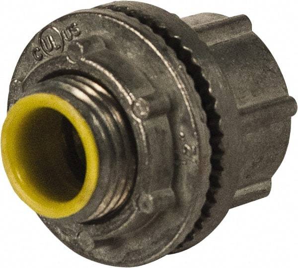 Hubbell-Raco - 1/2" Trade, Die Cast Zinc Threaded Rigid/Intermediate (IMC) Conduit Hub - Insulated - Apex Tool & Supply