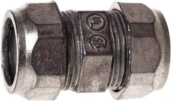 Hubbell-Raco - 2" Trade, Die Cast Zinc Compression Straight EMT Conduit Coupling - Apex Tool & Supply