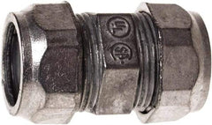 Hubbell-Raco - 2" Trade, Die Cast Zinc Compression Straight EMT Conduit Coupling - Apex Tool & Supply