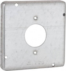 Hubbell-Raco - Electrical Outlet Box Steel Cover - Includes Mounting Hardware - Apex Tool & Supply