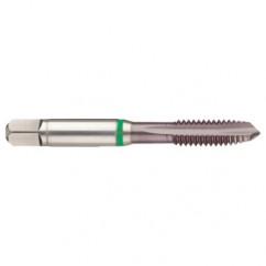 M2x0.40 6H 3-Flute Cobalt Green Ring Spiral Point Plug Tap-TiCN - Apex Tool & Supply