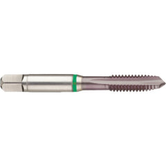 M5 x .80 3FL 6H Cobalt Spiral Point Plug Green Ring Tap-TiCN - Apex Tool & Supply