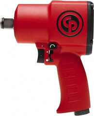 Chicago Pneumatic - 3/4" Drive, 4,850 RPM, 1,050 Ft/Lb Torque Impact Wrench - Pistol Grip Handle, 960 IPM, 34.75 CFM, 90 psi, 3/8" NPT Inlet - Apex Tool & Supply