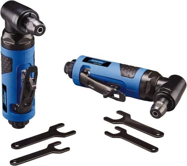 Norton - 2" Max Disc, 22,000 RPM, Pneumatic Handheld Disc Sander - 1/4" Inlet, 0.45 hp, 90 psi - Apex Tool & Supply