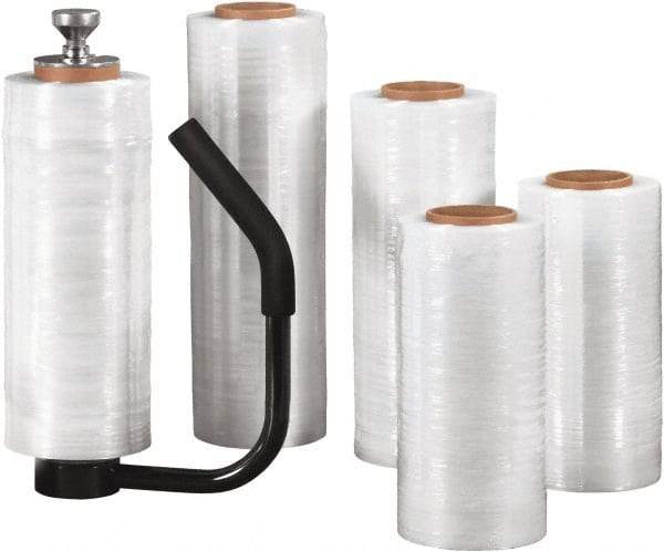 Made in USA - 18" x 1,500' 90 Gauge Clear Cast Hand Stretch Film - Apex Tool & Supply