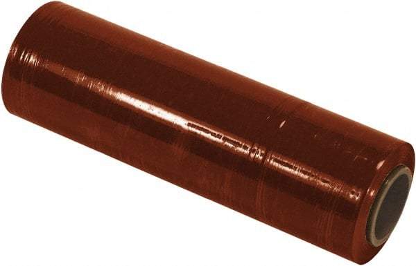 Made in USA - 18" x 1,500' 80 Gauge Red Cast Hand Stretch Film - Apex Tool & Supply