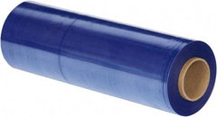 Made in USA - 18" x 1,500' 100 Gauge Blue UVI Hand Stretch Film - Apex Tool & Supply