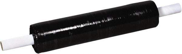 Made in USA - 20" x 1,000' 80 Gauge Black Extended Core Cast Stretch Film - Apex Tool & Supply