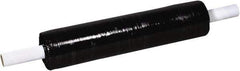 Made in USA - 20" x 1,000' 80 Gauge Black Extended Core Cast Stretch Film - Apex Tool & Supply