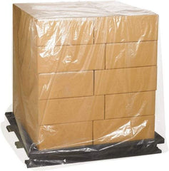 Made in USA - 27" Long x 36" Wide x 65" High Pallet Cover - Clear, Case, 100 Piece - Apex Tool & Supply