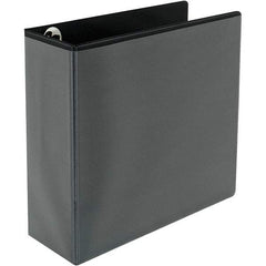 Universal One - 780 Sheet Capacity, 8-1/2 x 11", View Ring Binder - Polypropylene, Black - Apex Tool & Supply
