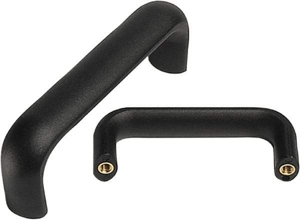Electro Hardware - 5.91" Between Centers M8 Hole, Polyamide External Pull Handle - 1.14" Handle Width, 2.28" Handle Height, 6.61" OAL, Plastic Finish - Apex Tool & Supply