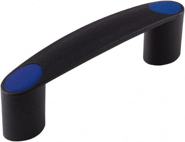 Electro Hardware - 4.29" Between Centers 0.26" Hole, Polyamide External Pull Handle - 0.98" Handle Width, 1.34" Handle Height, 5.75" OAL, Plastic Finish - Apex Tool & Supply