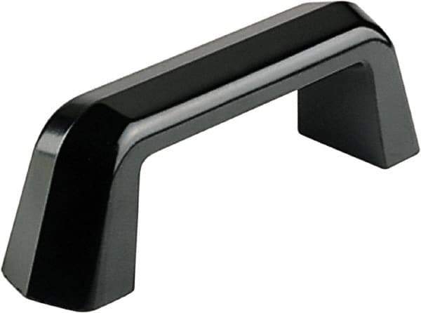 Electro Hardware - 4.29" Between Centers M6 Hole, Duroplast External Pull Handle - 0.79" Handle Width, 1.69" Handle Height, 5.12" OAL, Plastic Finish - Apex Tool & Supply