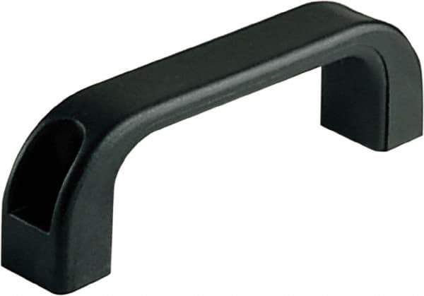 Electro Hardware - 7.09" Between Centers 0.33" Hole, Polyamide External Pull Handle - 0.98" Handle Width, 1.97" Handle Height, 7.87" OAL, Plastic Finish - Apex Tool & Supply