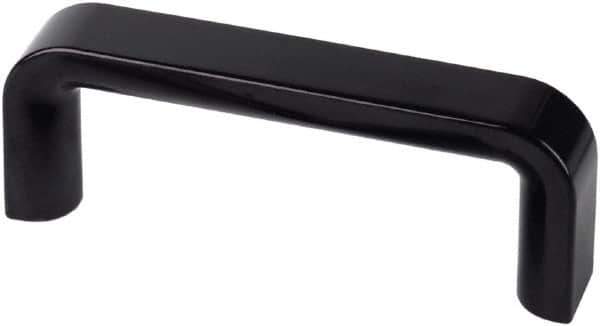 Electro Hardware - 4.29" Between Centers M6 Hole, Duroplast External Pull Handle - 0.83" Handle Width, 1.77" Handle Height, 4.88" OAL, Plastic Finish - Apex Tool & Supply