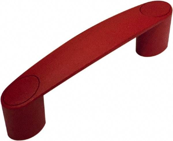 Electro Hardware - 3.66" Between Centers 0.33" Hole, Polyamide External Pull Handle - 0.79" Handle Width, 1.77" Handle Height, 4.57" OAL, Plastic Finish - Apex Tool & Supply